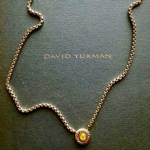 David Yurman – Peridot Cookie Pendant Necklace